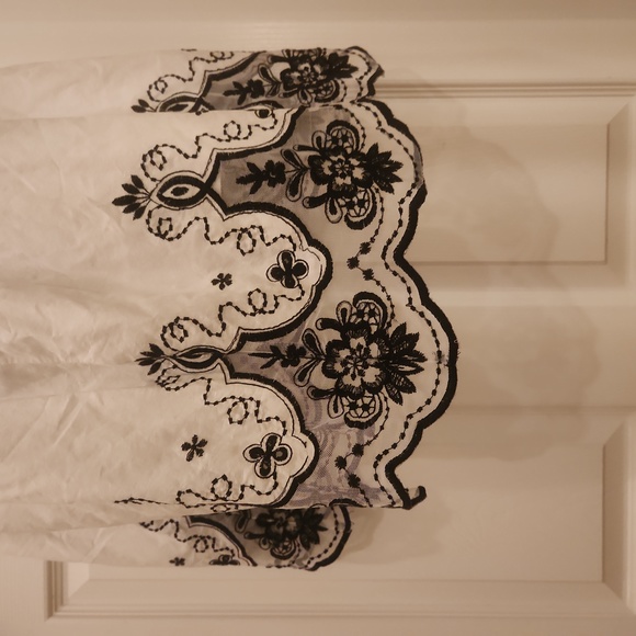 Torrid Embroidery and Toile Bottom Flutter Hemline Dress - Picture 6 of 8